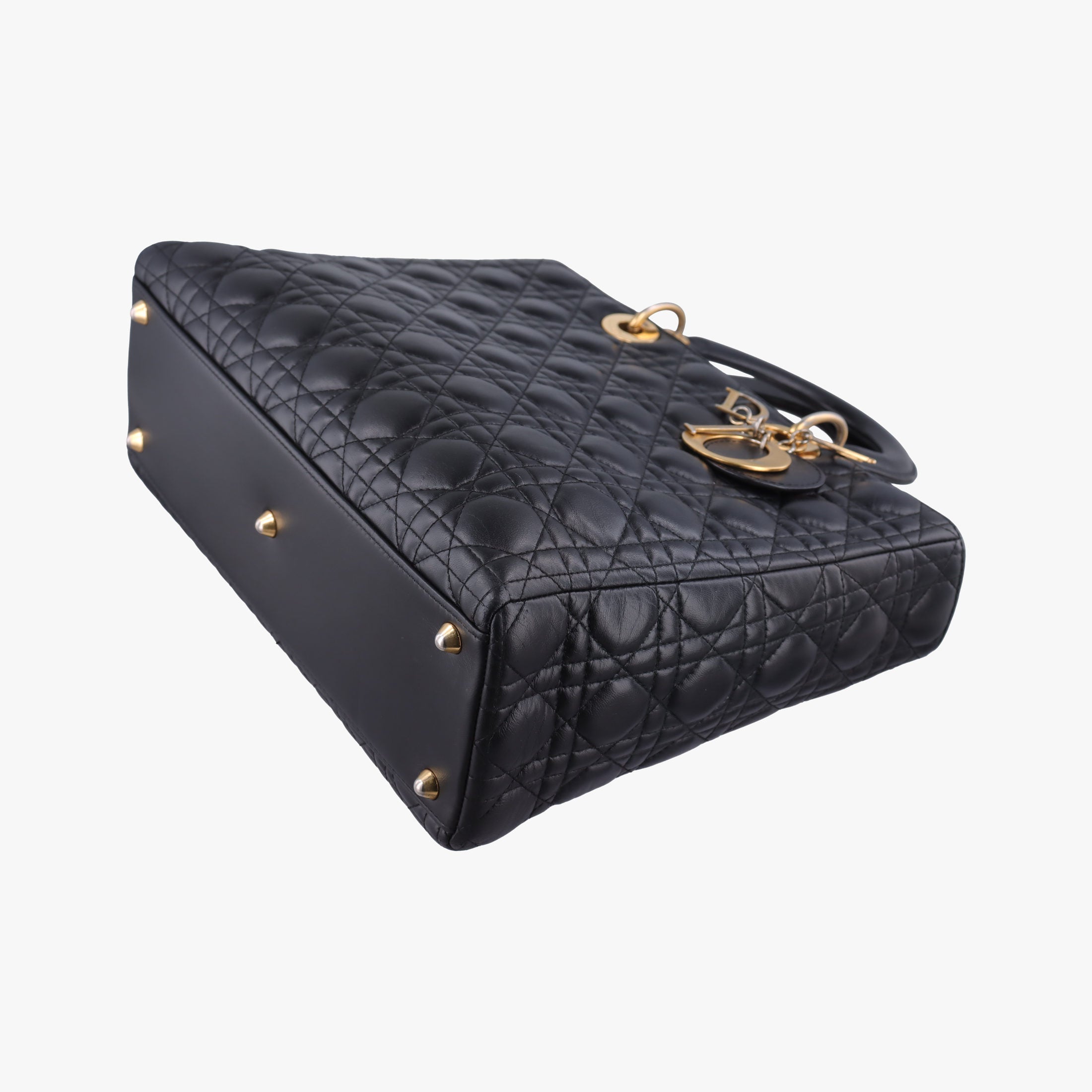 Lady Dior Black lambskin 17-BO-0112レディディオール ブラック ラムスキン 17-BO-0112