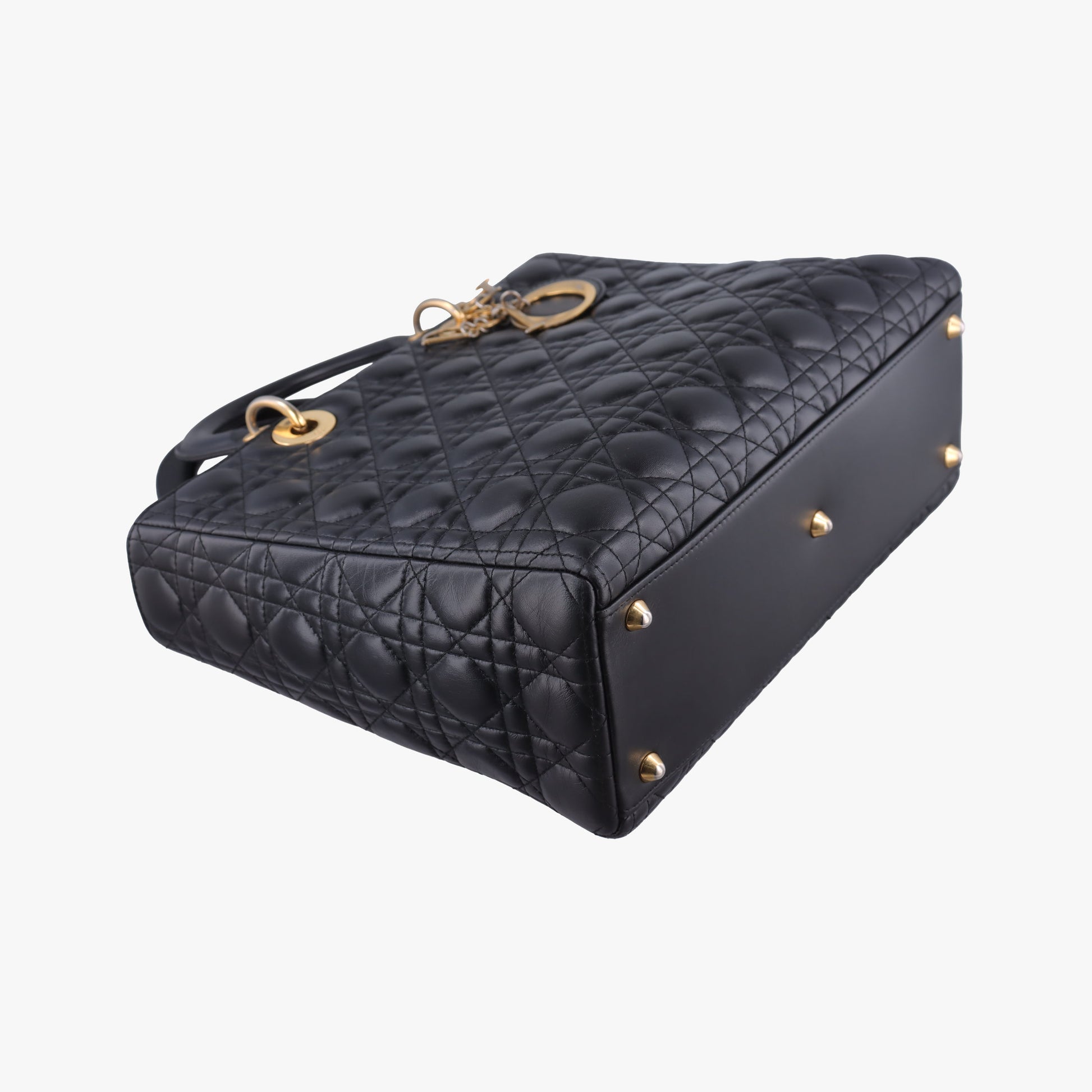 Lady Dior Black lambskin 17-BO-0112レディディオール ブラック ラムスキン 17-BO-0112