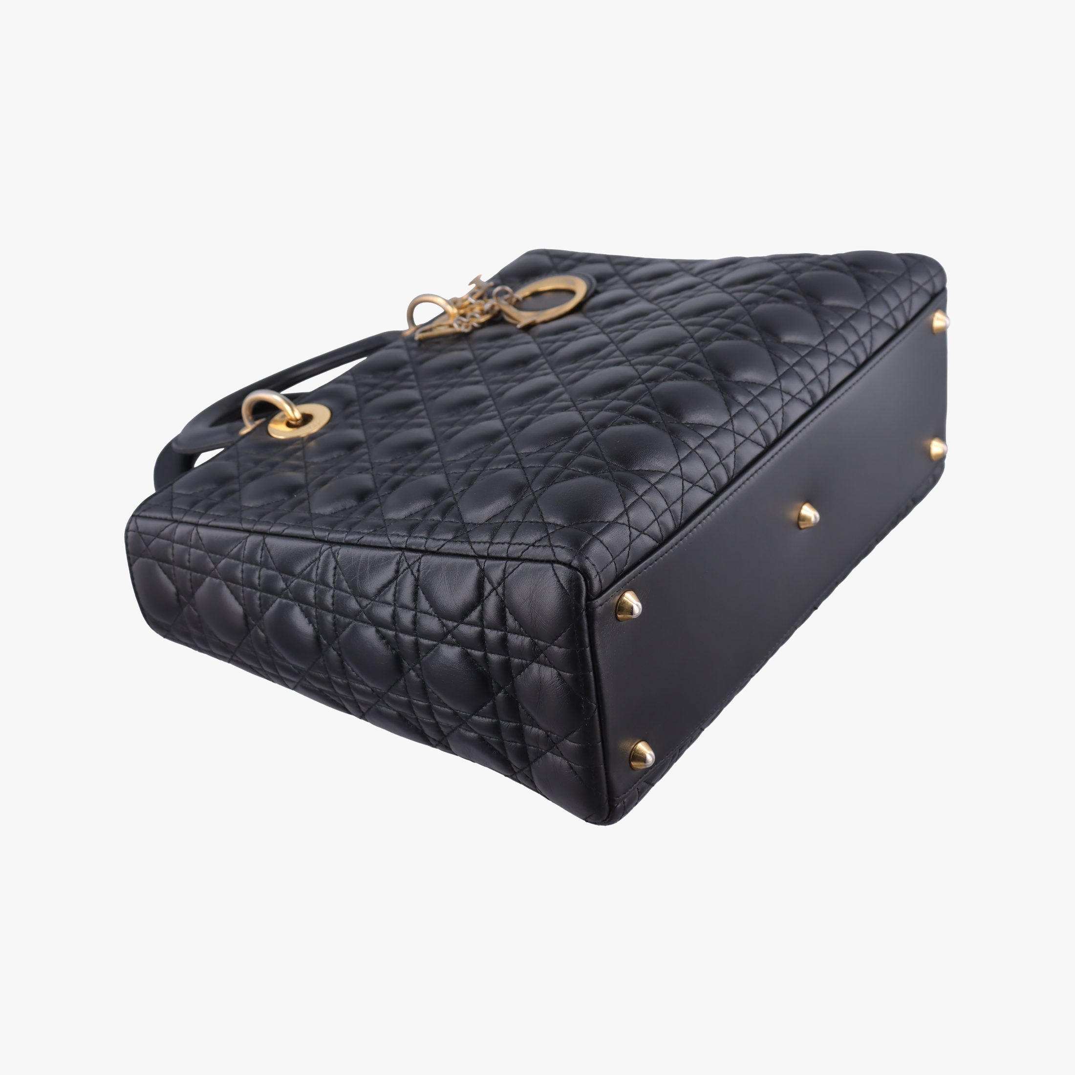 Lady Dior Black lambskin 17-BO-0112レディディオール ブラック ラムスキン 17-BO-0112