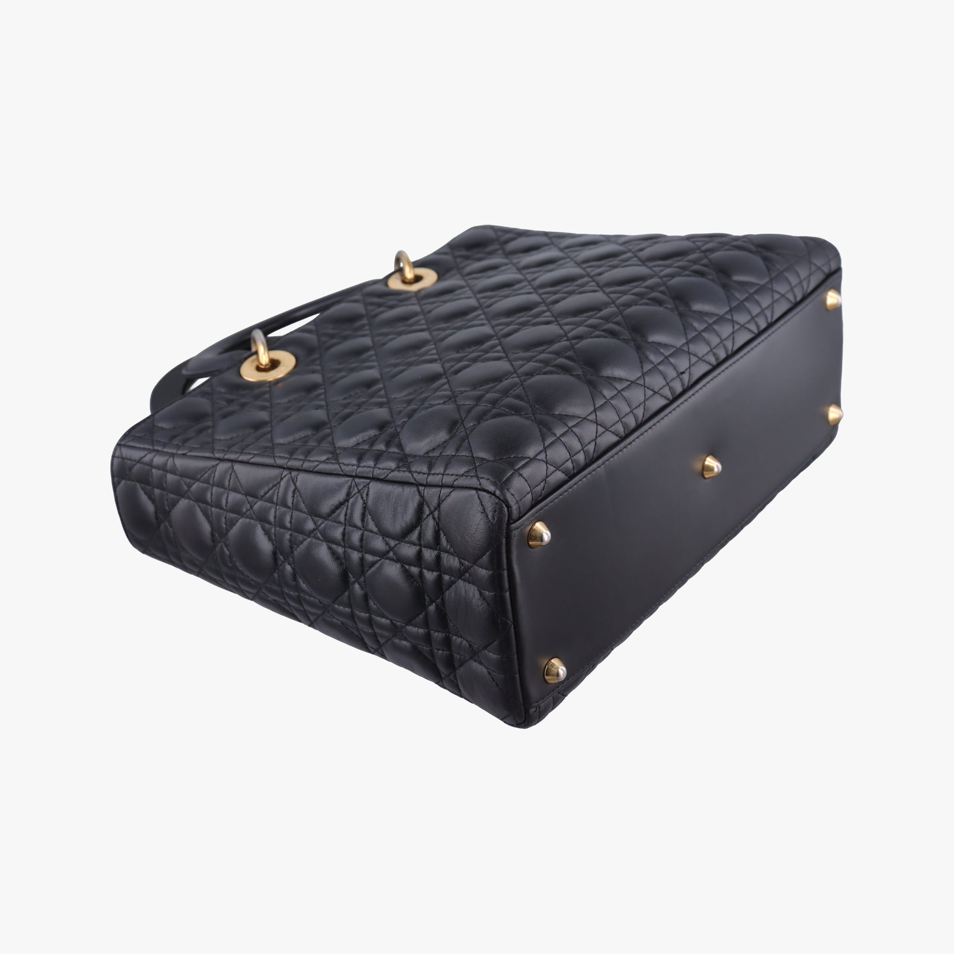 Lady Dior Black lambskin 17-BO-0112レディディオール ブラック ラムスキン 17-BO-0112