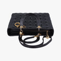 Lady Dior Black lambskin 17-BO-0112レディディオール ブラック ラムスキン 17-BO-0112
