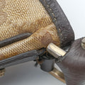 GG Crystal Abbey Hobo Beige PVC coated canvas×leather 268636 G011808102ジージークリスタルアビーホーボー ベージュ PVCコーティングキャンバス×レザー 268636 G011808102
