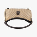 GG Crystal Abbey Hobo Beige PVC coated canvas×leather 268636 G011808102ジージークリスタルアビーホーボー ベージュ PVCコーティングキャンバス×レザー 268636 G011808102
