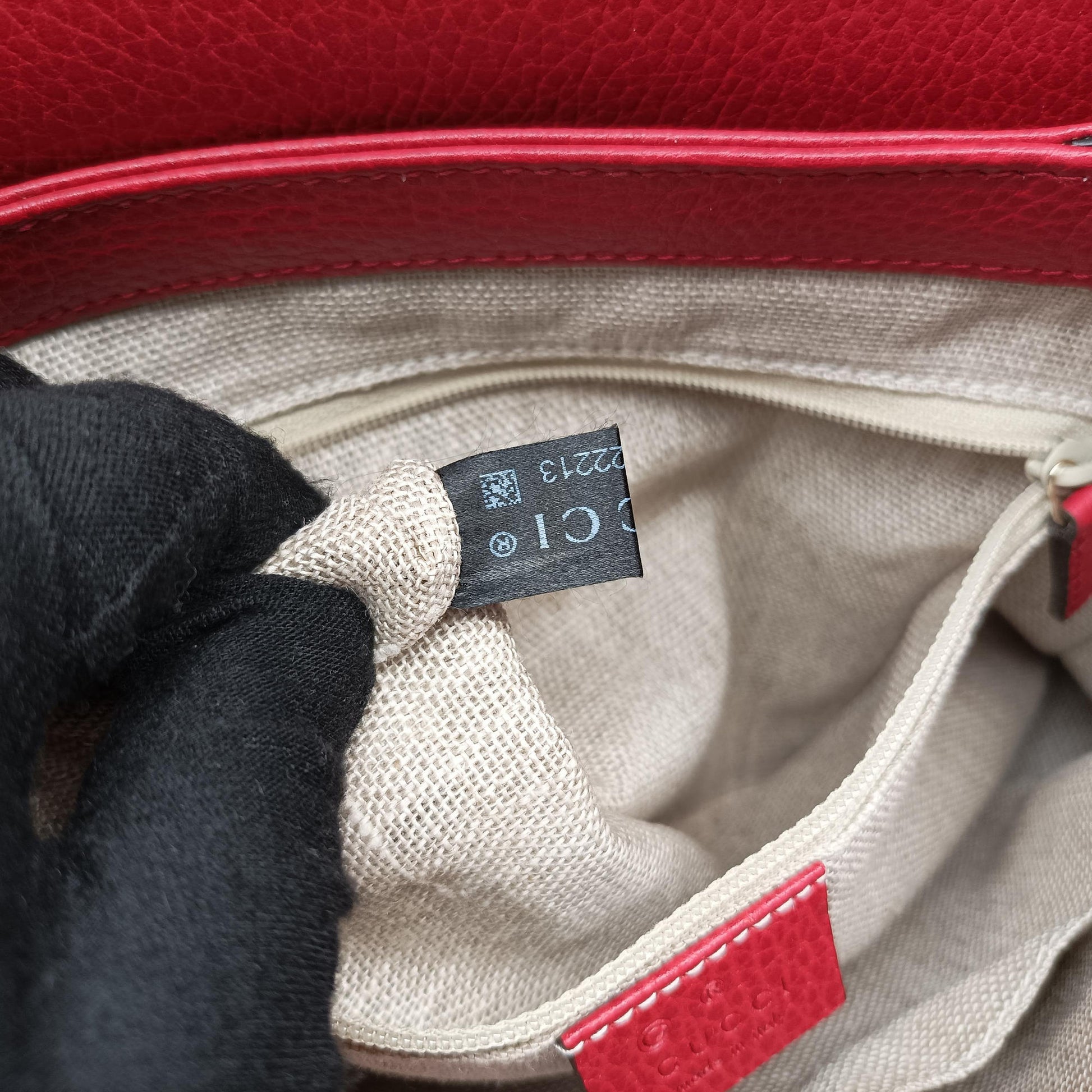 Interlocking G Red Leather 510302 A027422213インターロッキングG レッド レザー 510302 A027422213