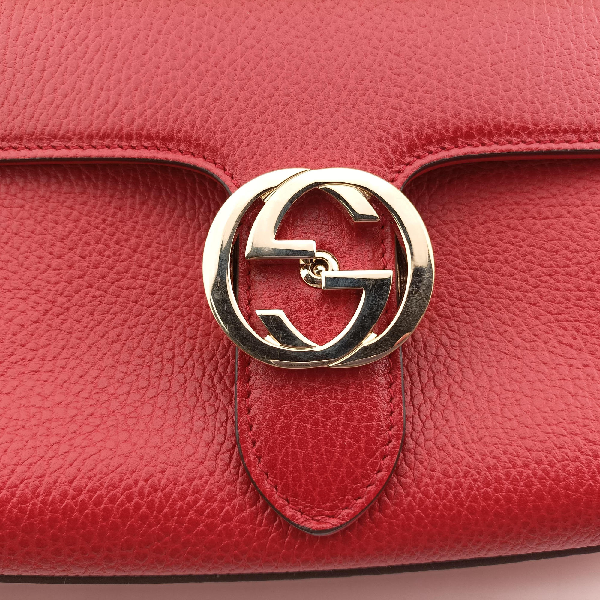 Interlocking G Red Leather 510302 A027422213インターロッキングG レッド レザー 510302 A027422213