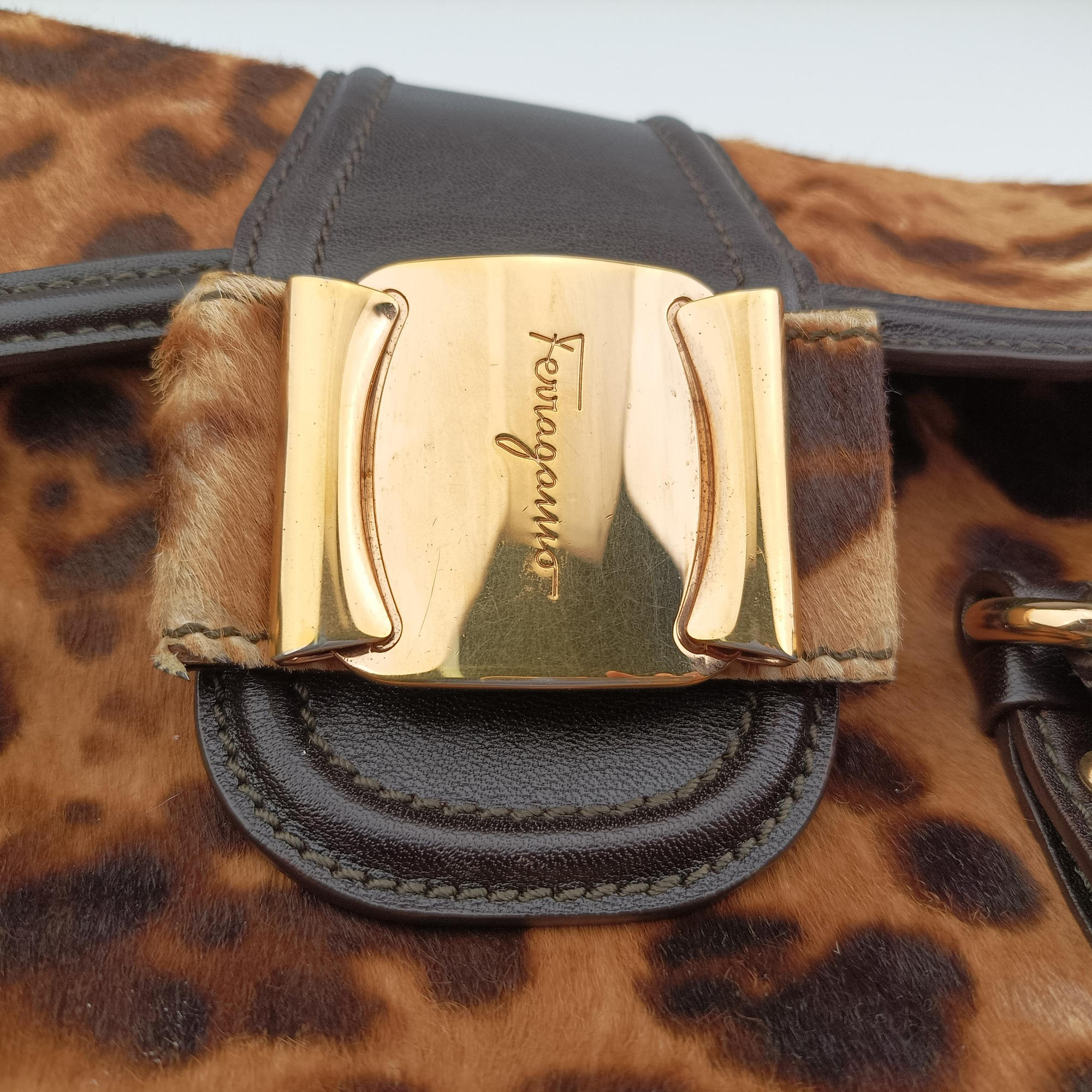 Vara Bow Brown x Black ponyhair EE-21 C119ヴァラ リボン ブラウン×ブラック ハラコ EE-21 C119