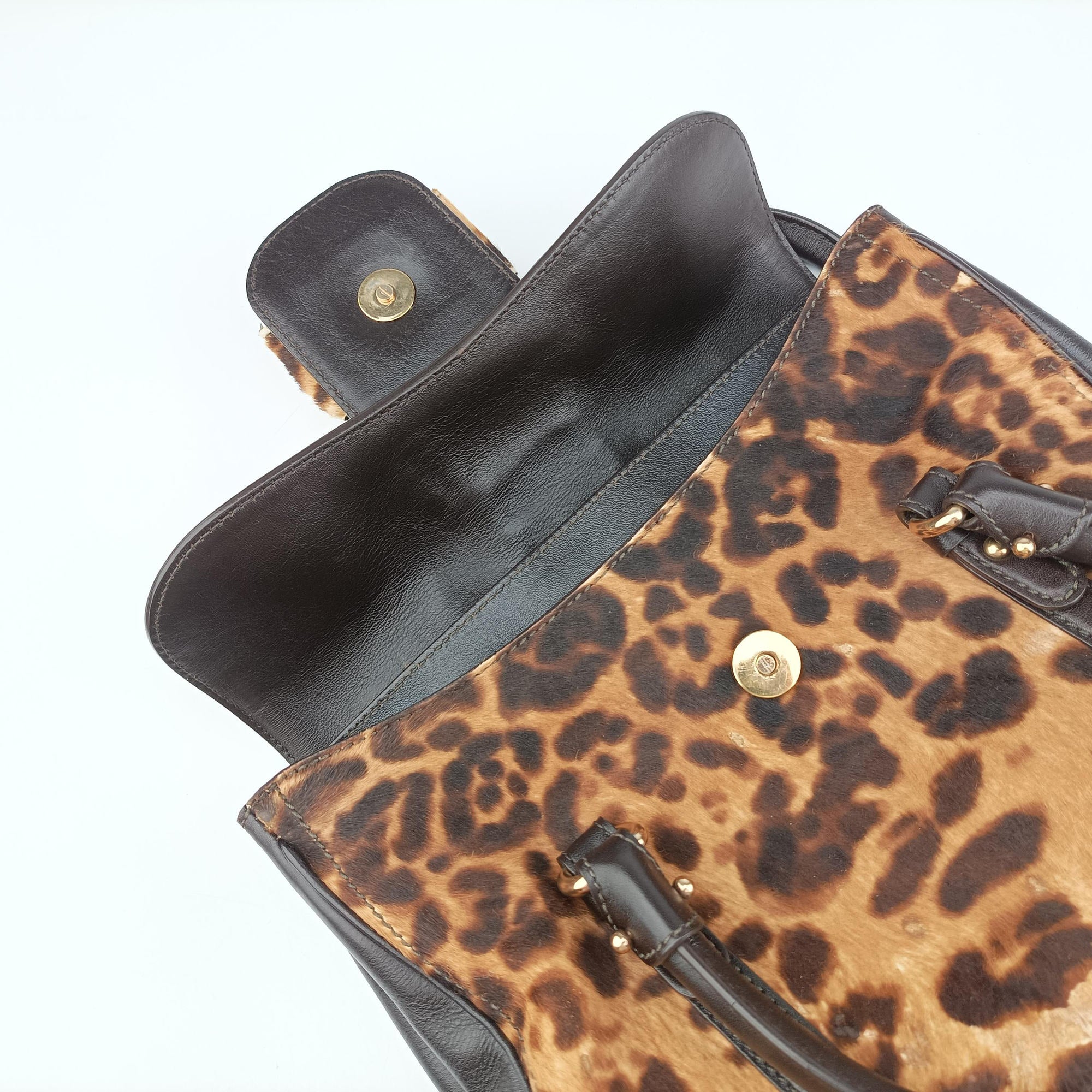 Vara Bow Brown x Black ponyhair EE-21 C119ヴァラ リボン ブラウン×ブラック ハラコ EE-21 C119