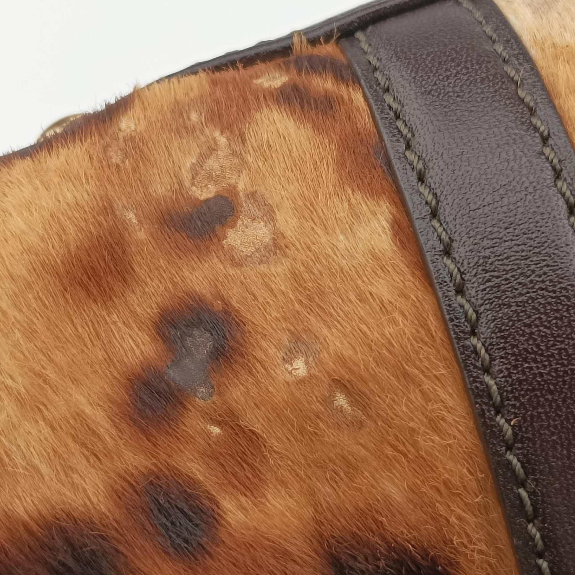 Vara Bow Brown x Black ponyhair EE-21 C119ヴァラ リボン ブラウン×ブラック ハラコ EE-21 C119