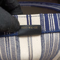 Book Tote White × Navy Jacquard 50-MA-1128ブック トート ホワイト × ネイビー ジャガード 50-MA-1128