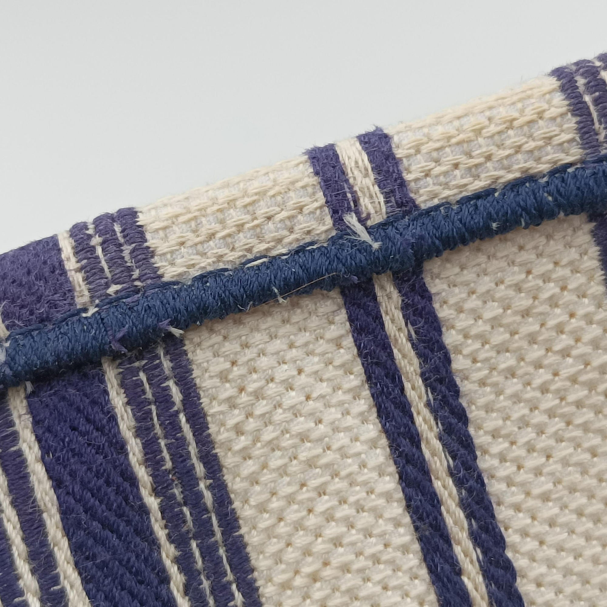 Book Tote White × Navy Jacquard 50-MA-1128ブック トート ホワイト × ネイビー ジャガード 50-MA-1128