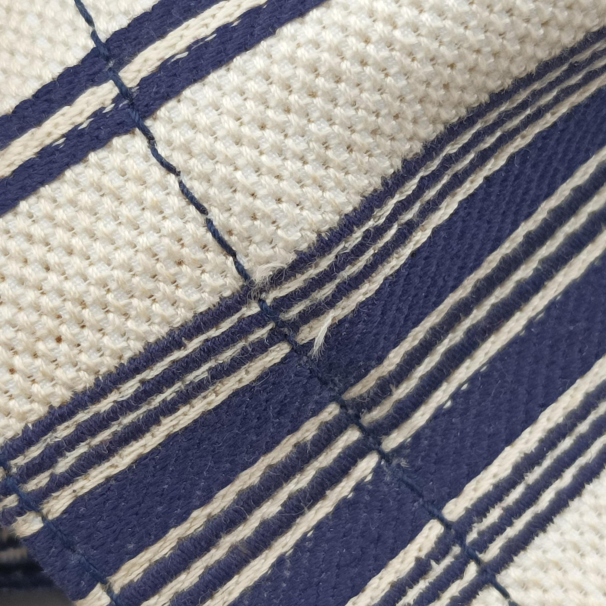 Book Tote White × Navy Jacquard 50-MA-1128ブック トート ホワイト × ネイビー ジャガード 50-MA-1128