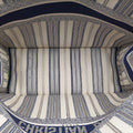 Book Tote White × Navy Jacquard 50-MA-1128ブック トート ホワイト × ネイビー ジャガード 50-MA-1128