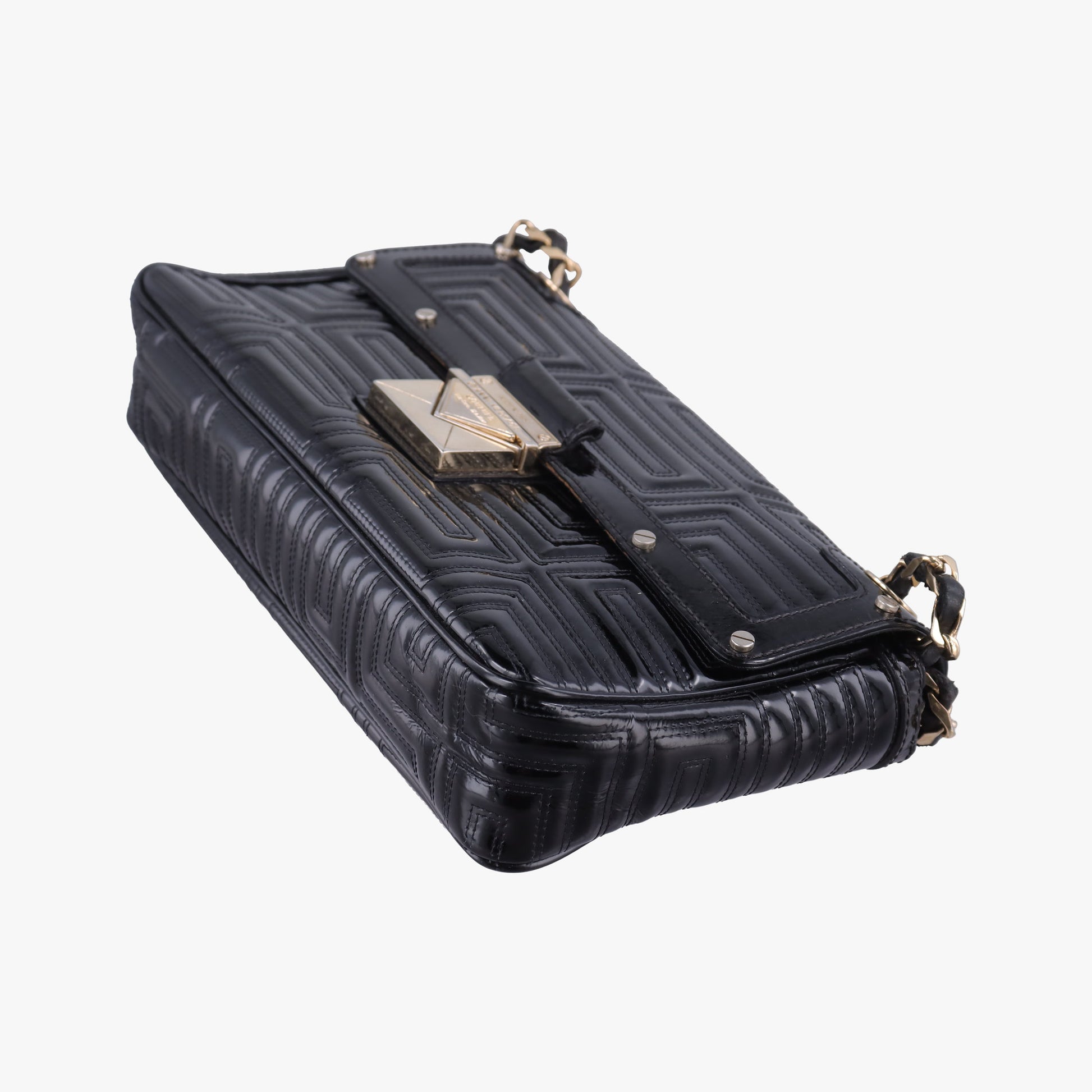 back grain Black Patent Leather バックグレイン ブラック パテント 