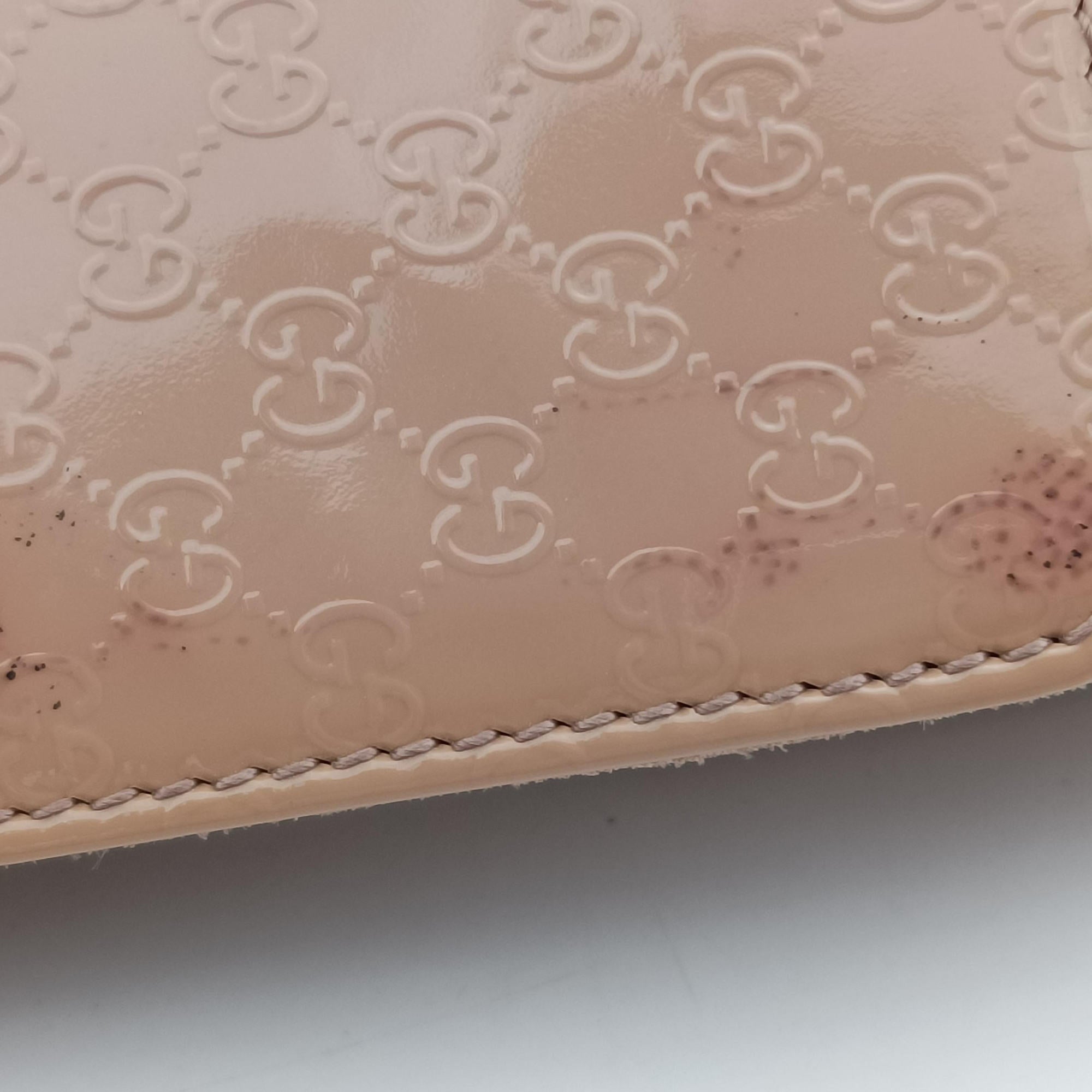 Microguccissima Broadway Camel Patent Leather 339249 E016221572ミクログッチシマ ブロードウェイ キャメル パテント 339249 E016221572