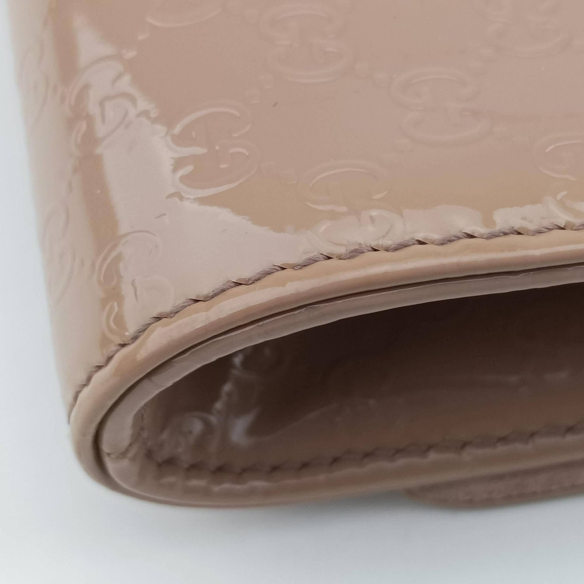 Microguccissima Broadway Camel Patent Leather 339249 E016221572ミクログッチシマ ブロードウェイ キャメル パテント 339249 E016221572