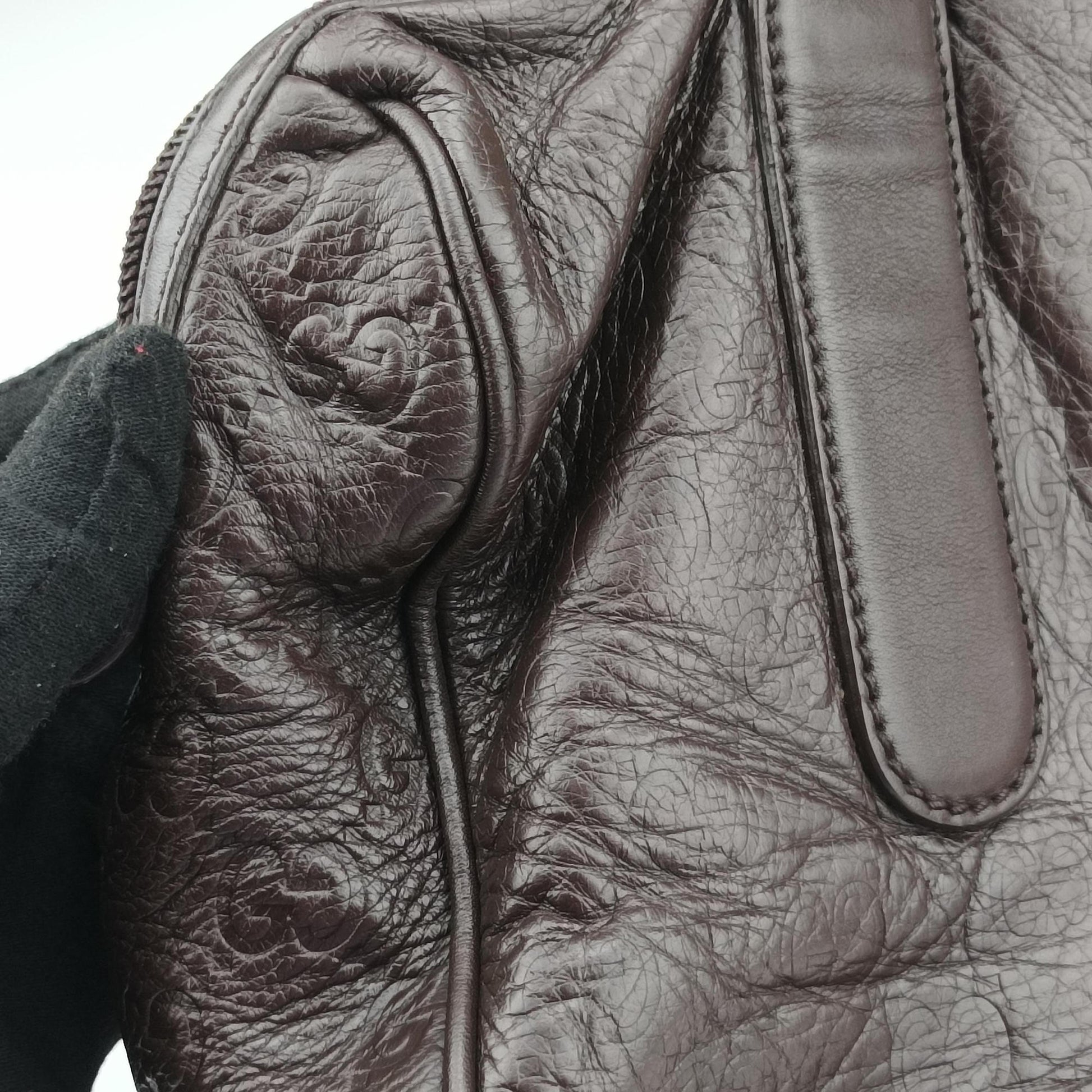 GG Guccissima Boston Brown leather 257289 F7823987GGシマ グッチシマ ボストン ブラウン レザー 257289 F7823987
