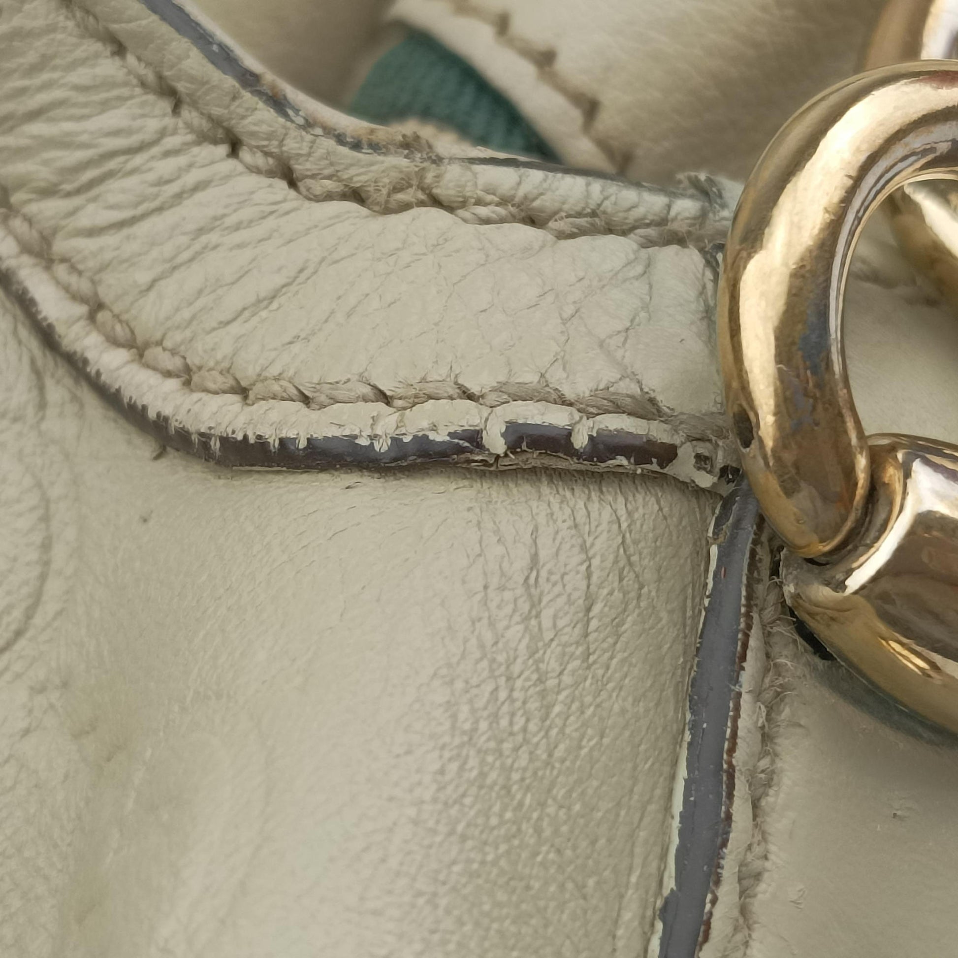 Bamboo White Leather 169976 Lot number unknownバンブー ホワイト レザー 169976 製番不明