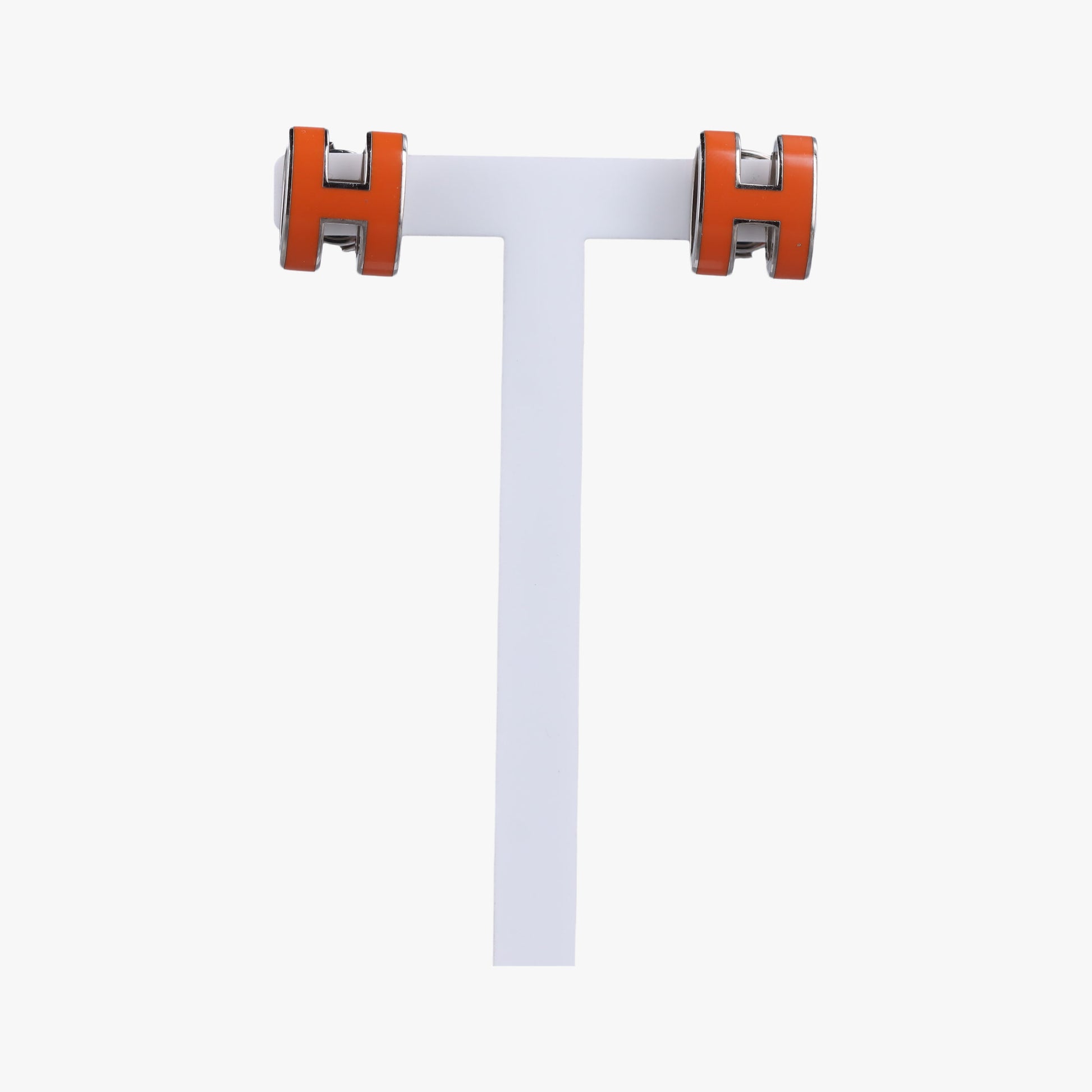 Pop H Orange×gold Enamel×Lacquered Metal ポップH オレンジ×ゴールド エナメル × ラッカーメタル 