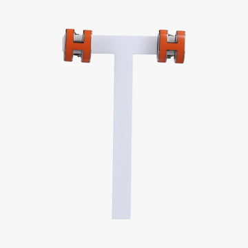 Pop H Orange×gold Enamel×Lacquered Metal ポップH オレンジ×ゴールド エナメル × ラッカーメタル 