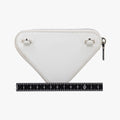 Triangle Chain Pouch White Leather 230-Aトライアングル チェーン ポーチ ホワイト レザー 230-A