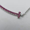 T Smile Pendant Silver×Pink AU750 Tスマイルペンダント シルバー×ピンク AU750 