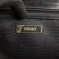 Embossed Logo Top Handle Messenger Black Leather ロゴ型押し 2WAY メッセンジャー ブラック レザー 