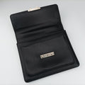 Embossed Logo Top Handle Messenger Black Leather ロゴ型押し 2WAY メッセンジャー ブラック レザー 