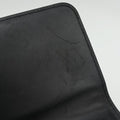 Embossed Logo Top Handle Messenger Black Leather ロゴ型押し 2WAY メッセンジャー ブラック レザー 