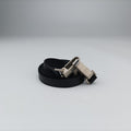 Embossed Logo Top Handle Messenger Black Leather ロゴ型押し 2WAY メッセンジャー ブラック レザー 