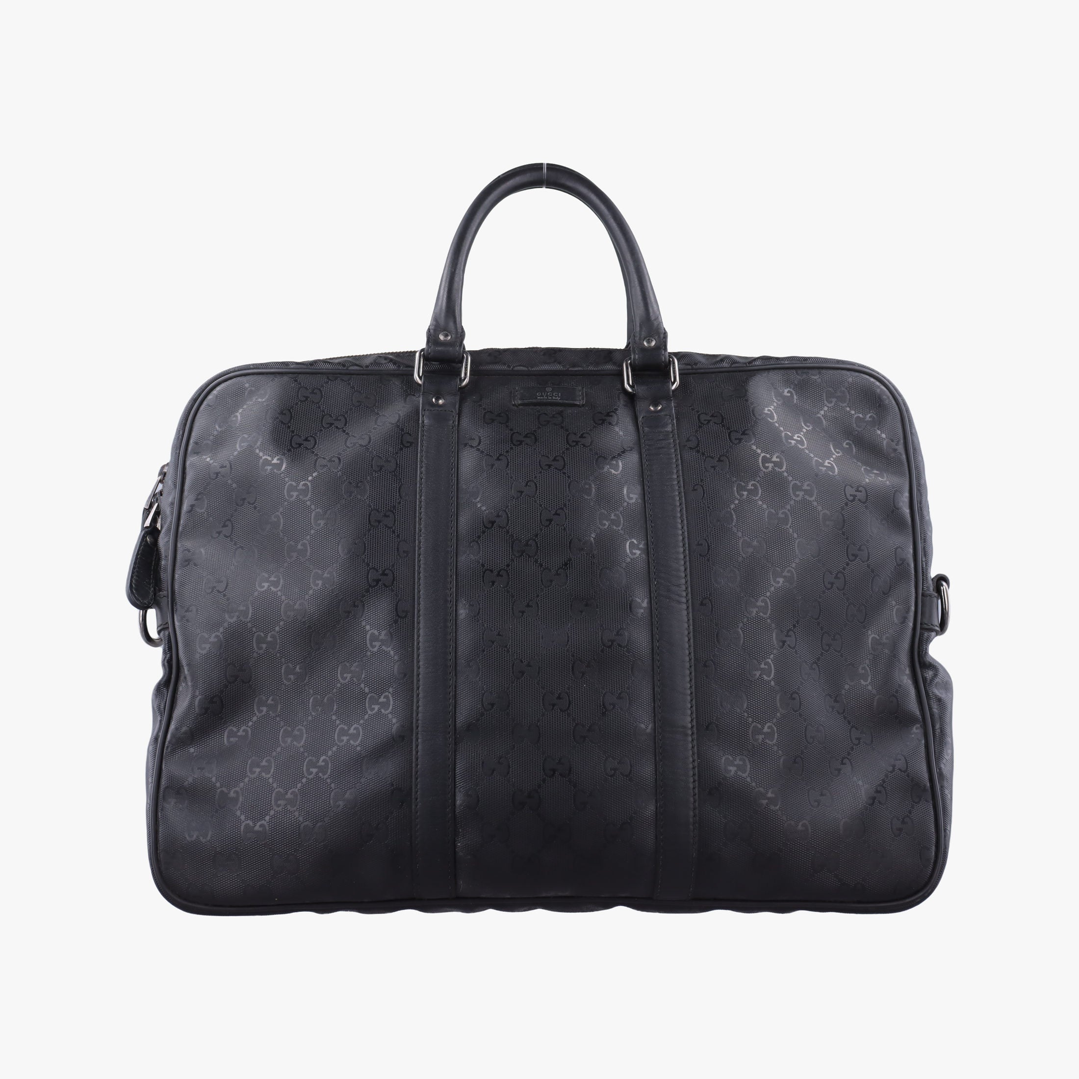 GG plus GG Supreme Briefcase Black PVC coated canvas 201480 B014314067GGプラス GGスプリーム ブラック PVCコーティングキャンバス 201480 B014314067