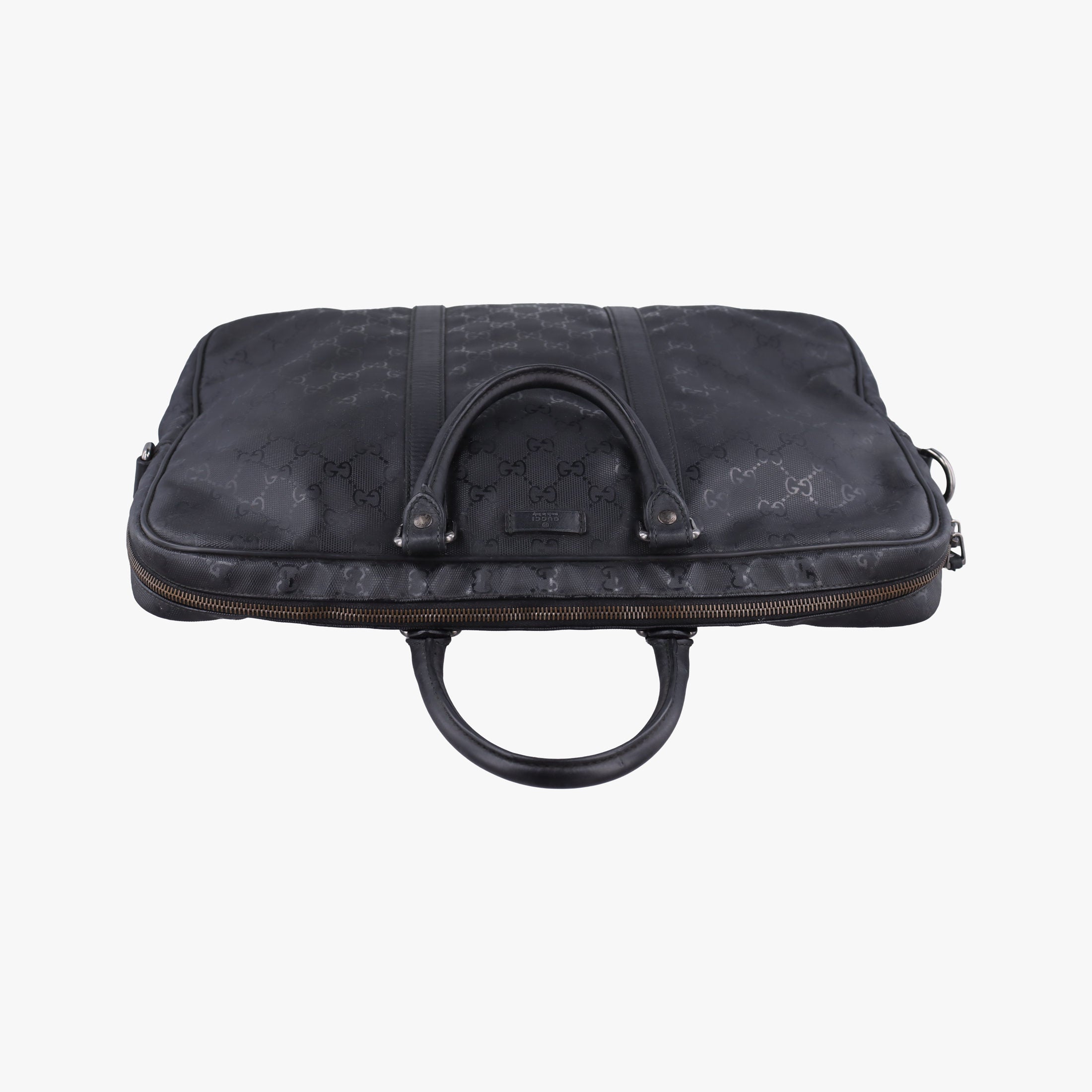 GG plus GG Supreme Briefcase Black PVC coated canvas 201480 B014314067GGプラス GGスプリーム ブラック PVCコーティングキャンバス 201480 B014314067