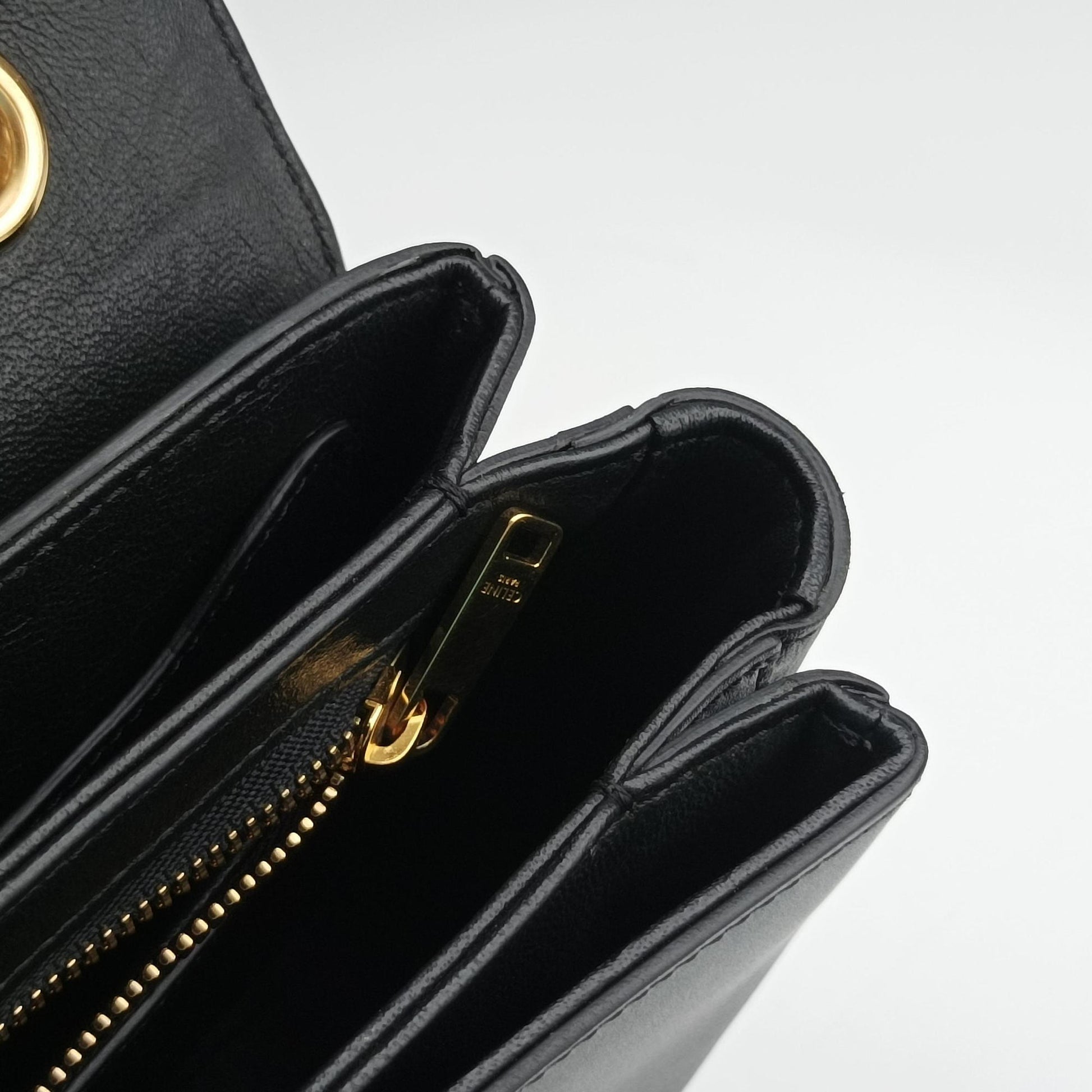 C bag Medium Black Leather U-CE-1159C ミディアム ブラック レザー U-CE-1159