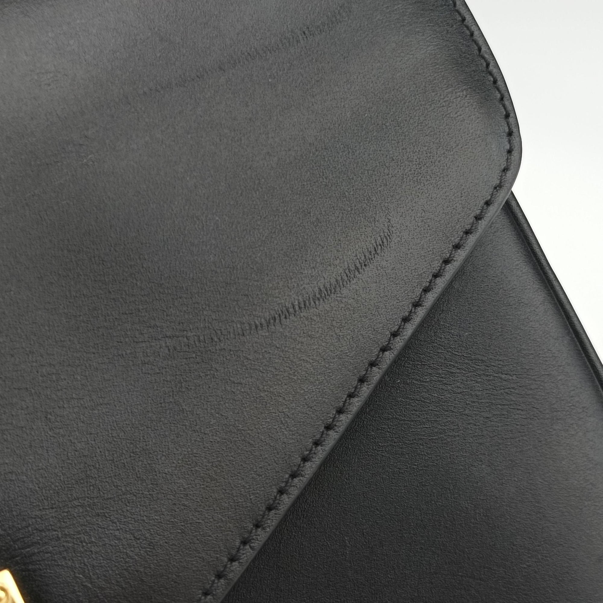 C bag Medium Black Leather U-CE-1159C ミディアム ブラック レザー U-CE-1159