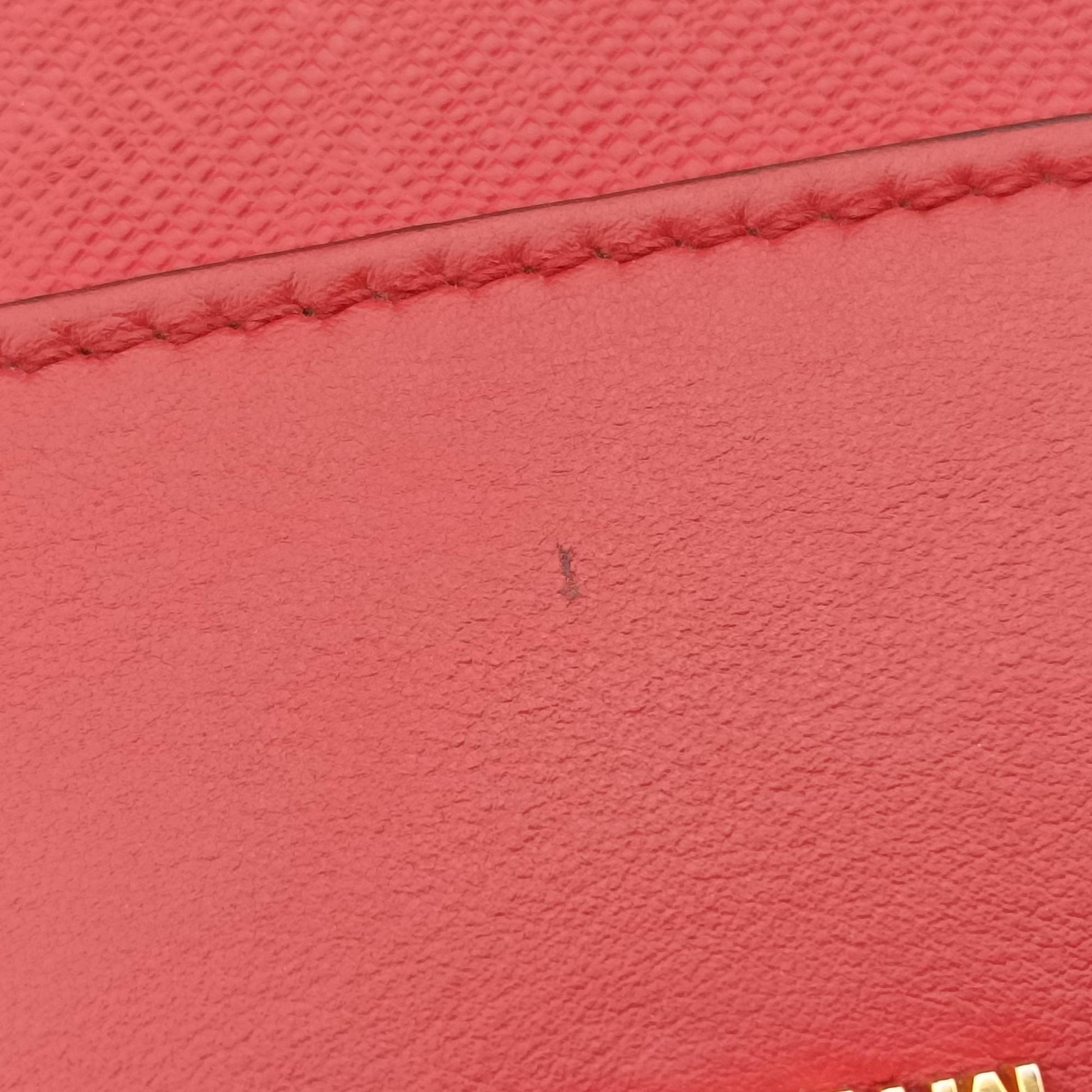 Esplanade Red SAFFIANO Leather 1BA046 117 Rエスプラナード レッド サフィアーノレザー 1BA046 117 R
