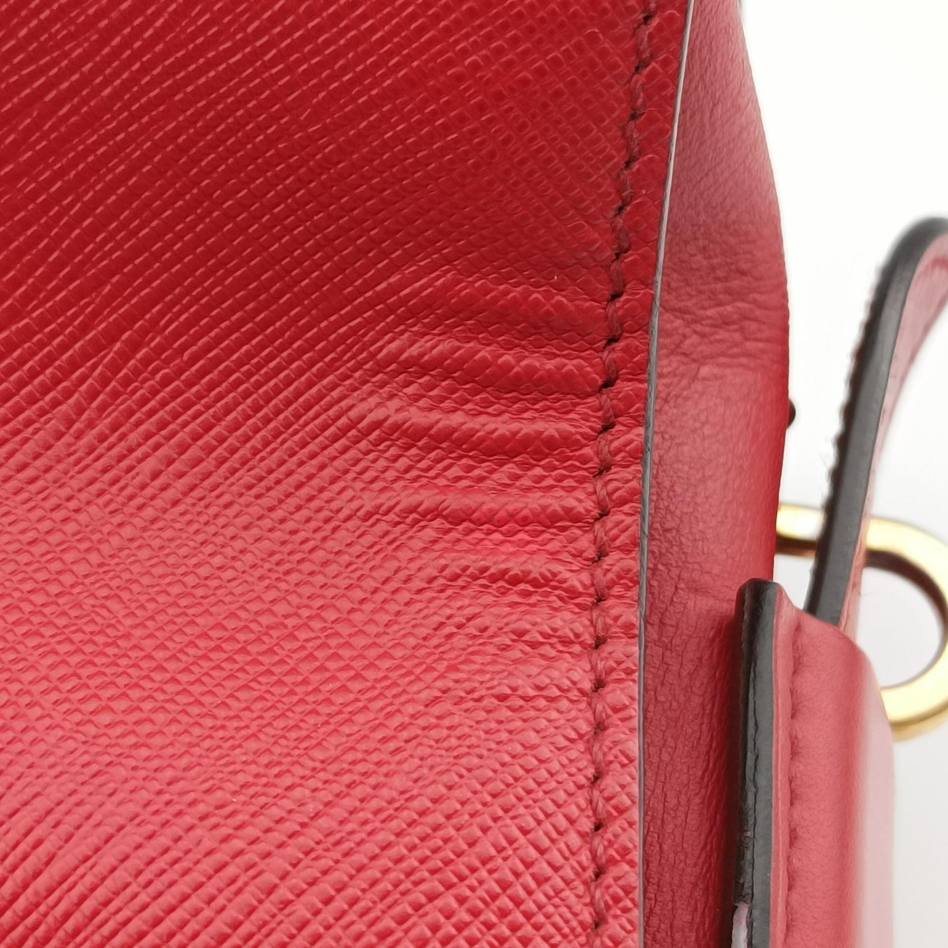Esplanade Red SAFFIANO Leather 1BA046 117 Rエスプラナード レッド サフィアーノレザー 1BA046 117 R