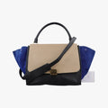 Trapeze Beige×black×blue Suede × leather S-CU-0183トラペーズミディアム ブラック スエード×レザー S-CU-0183