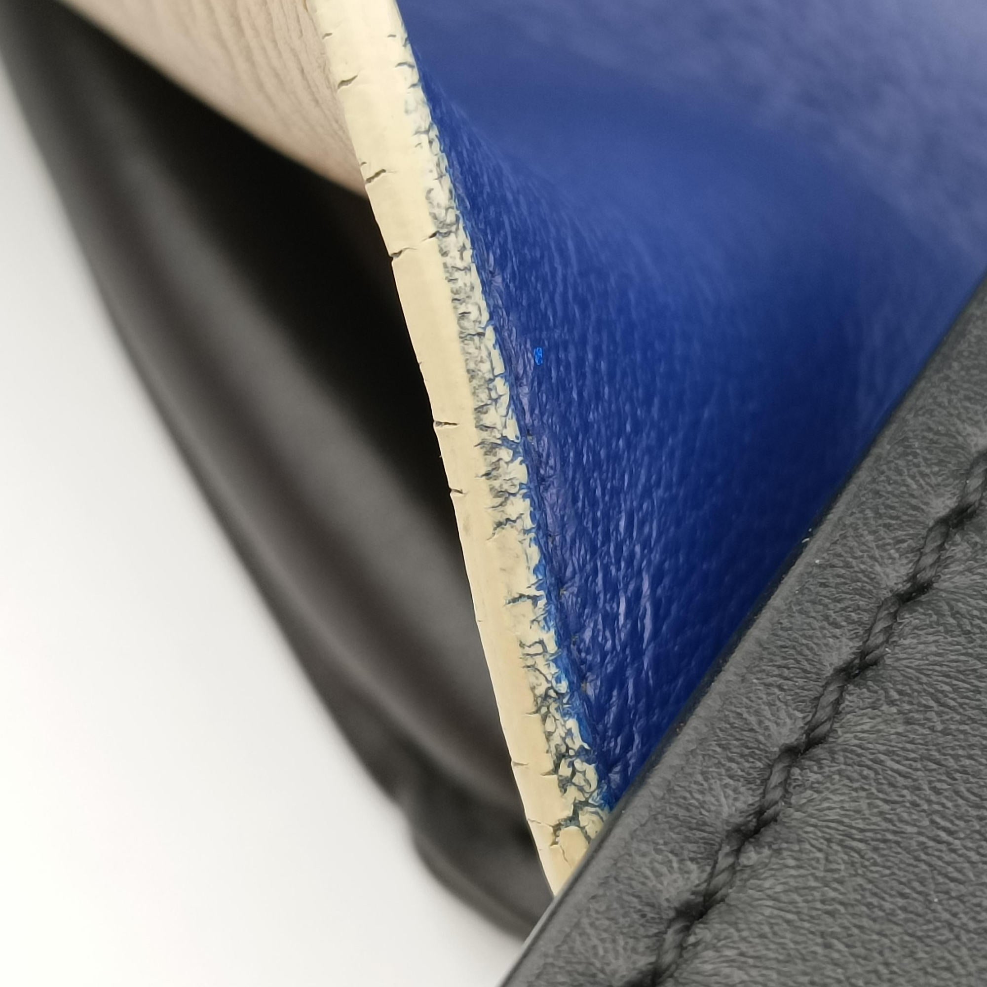 Trapeze Beige×black×blue Suede × leather S-CU-0183トラペーズミディアム ブラック スエード×レザー S-CU-0183