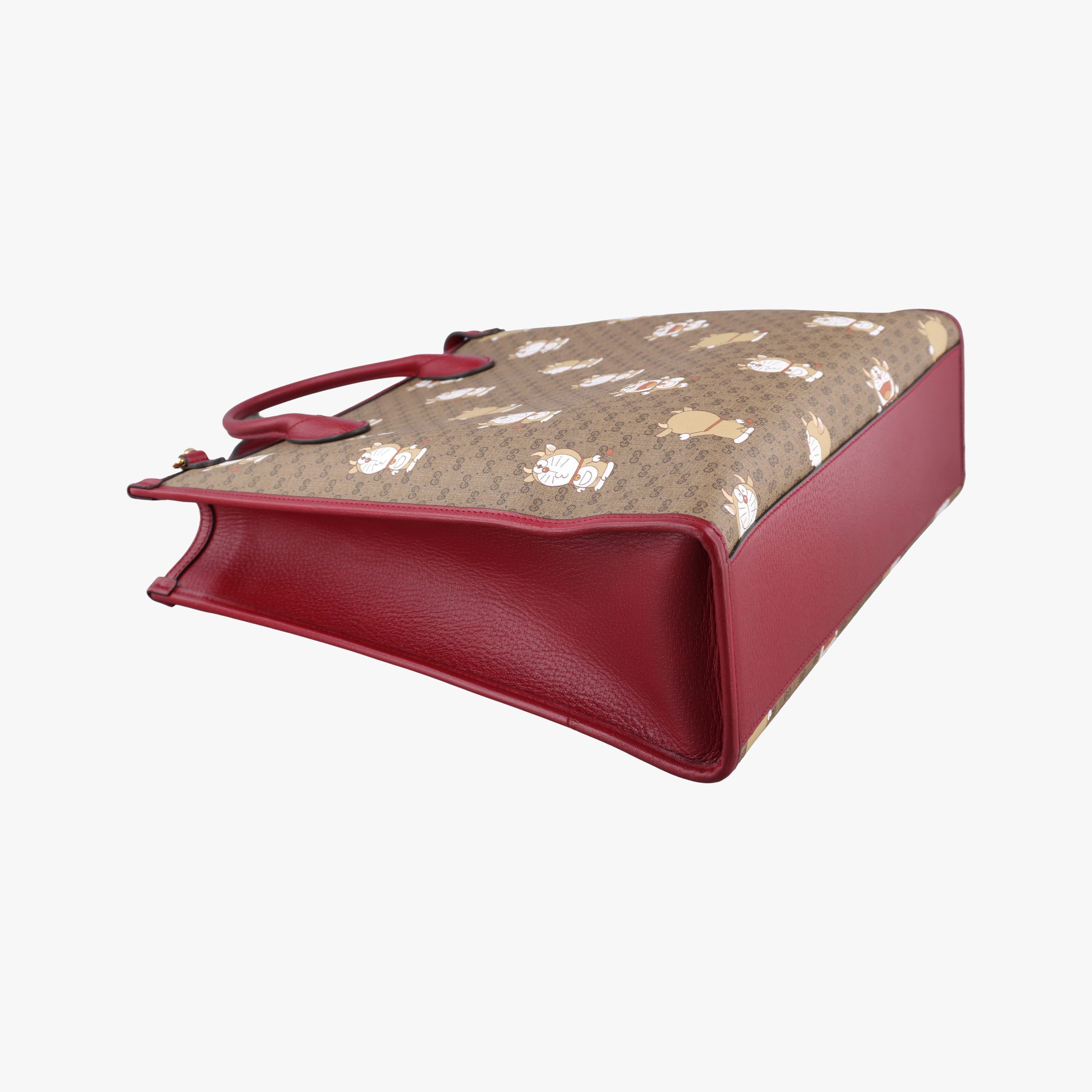 Doraemon Gucci Lunar New Year Beige Monogram × Cherry Red GG Supreme Canvas × Calfskin Leather 653952 C033863984ドラえもんグッチ ウシ年限定 ベージュ×レッド×マルチカラー GGスプリーム × レザー 653952 C033863984