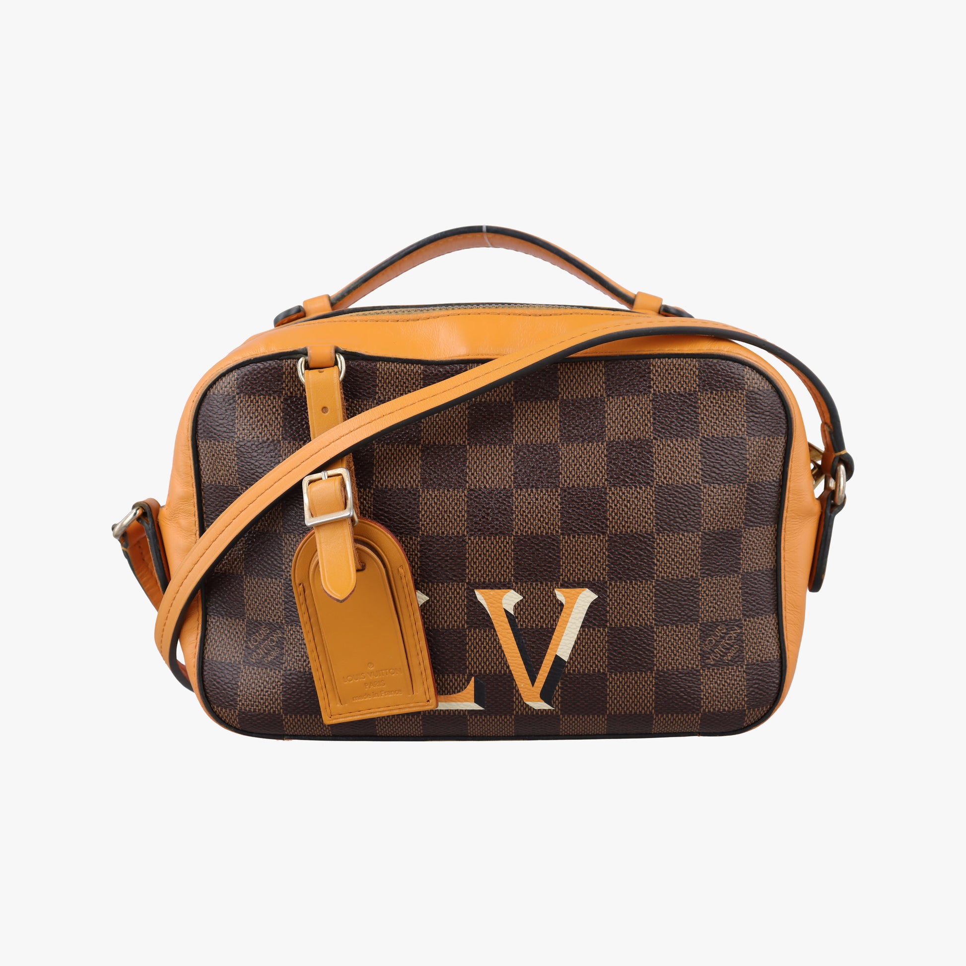 SANTA MONICA EBENE+SAFRAN Damier Canvas×calf leather N40178 CA1179サンタモニカ エベヌ + サフラン ダミエキャンバス×カーフレザー N40178 CA1179