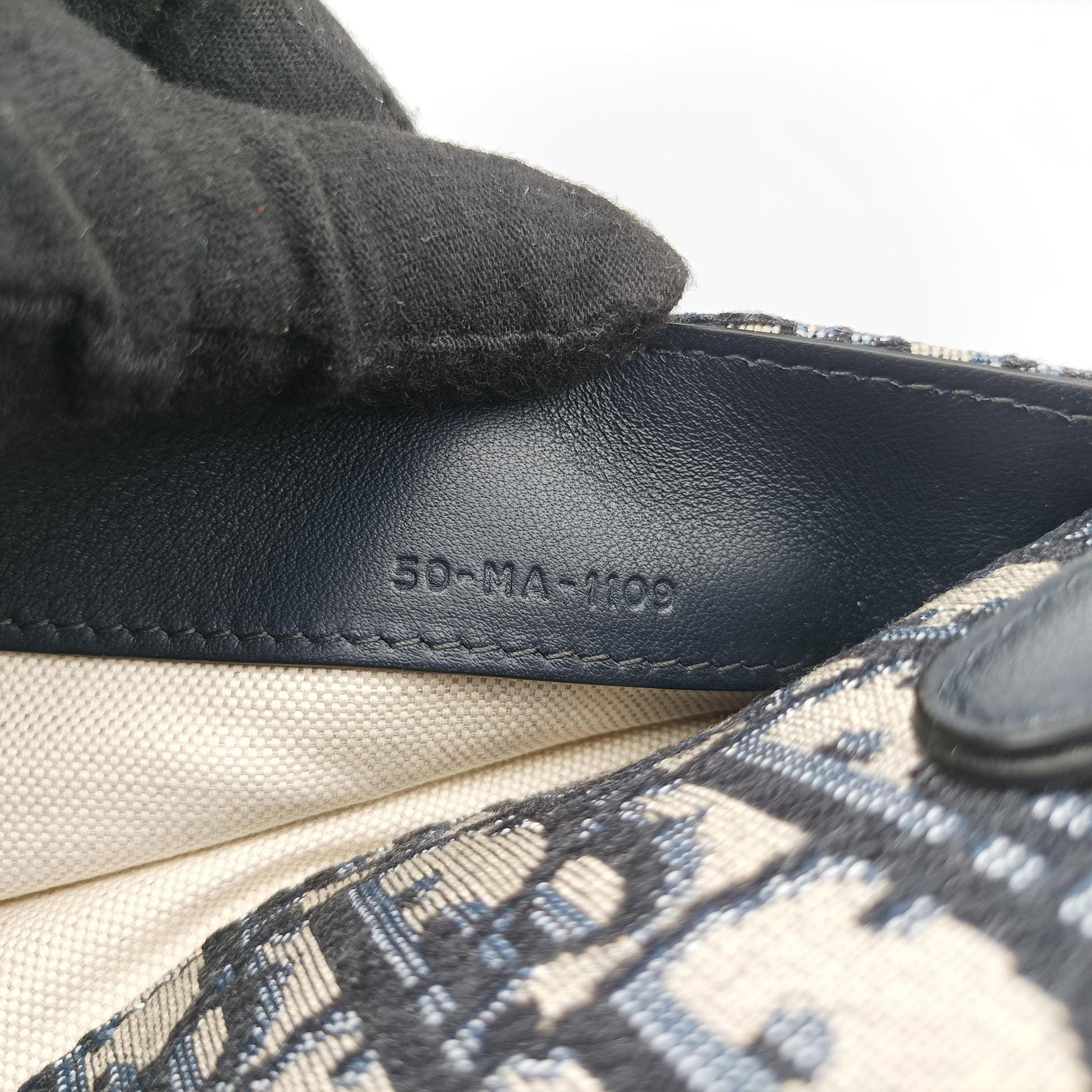 Saddlebags Gray×Navy Jacquard×Leather 50-MA-1109サドルバッグ グレー×ネイビー ジャガード×レザー 50-MA-1109