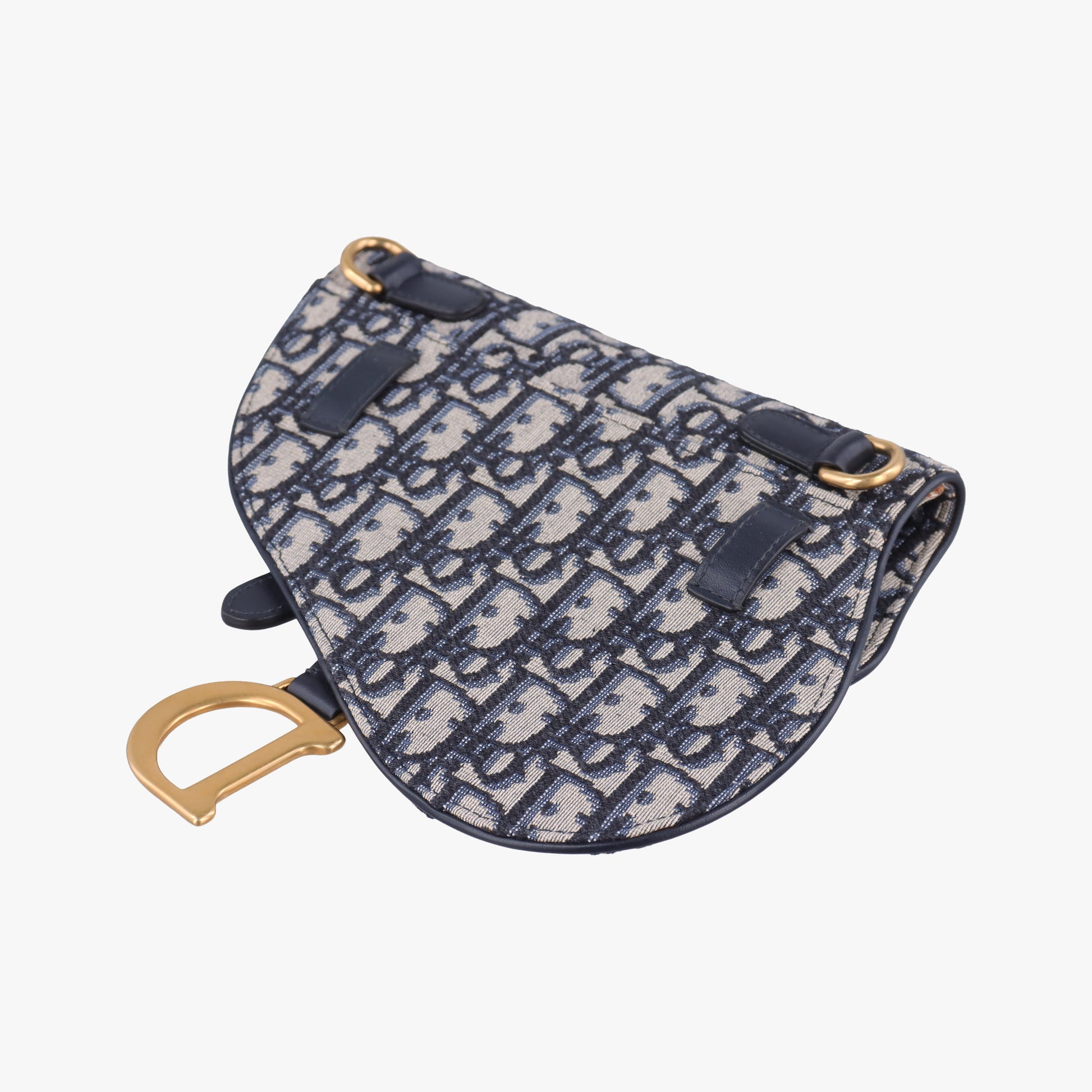 Saddlebags Gray×Navy Jacquard×Leather 50-MA-1109サドルバッグ グレー×ネイビー ジャガード×レザー 50-MA-1109