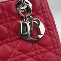 Lady Dior Rose lambskin 01-BN-0191レディディオール ローズ レッド ラムスキン 01-BN-0191