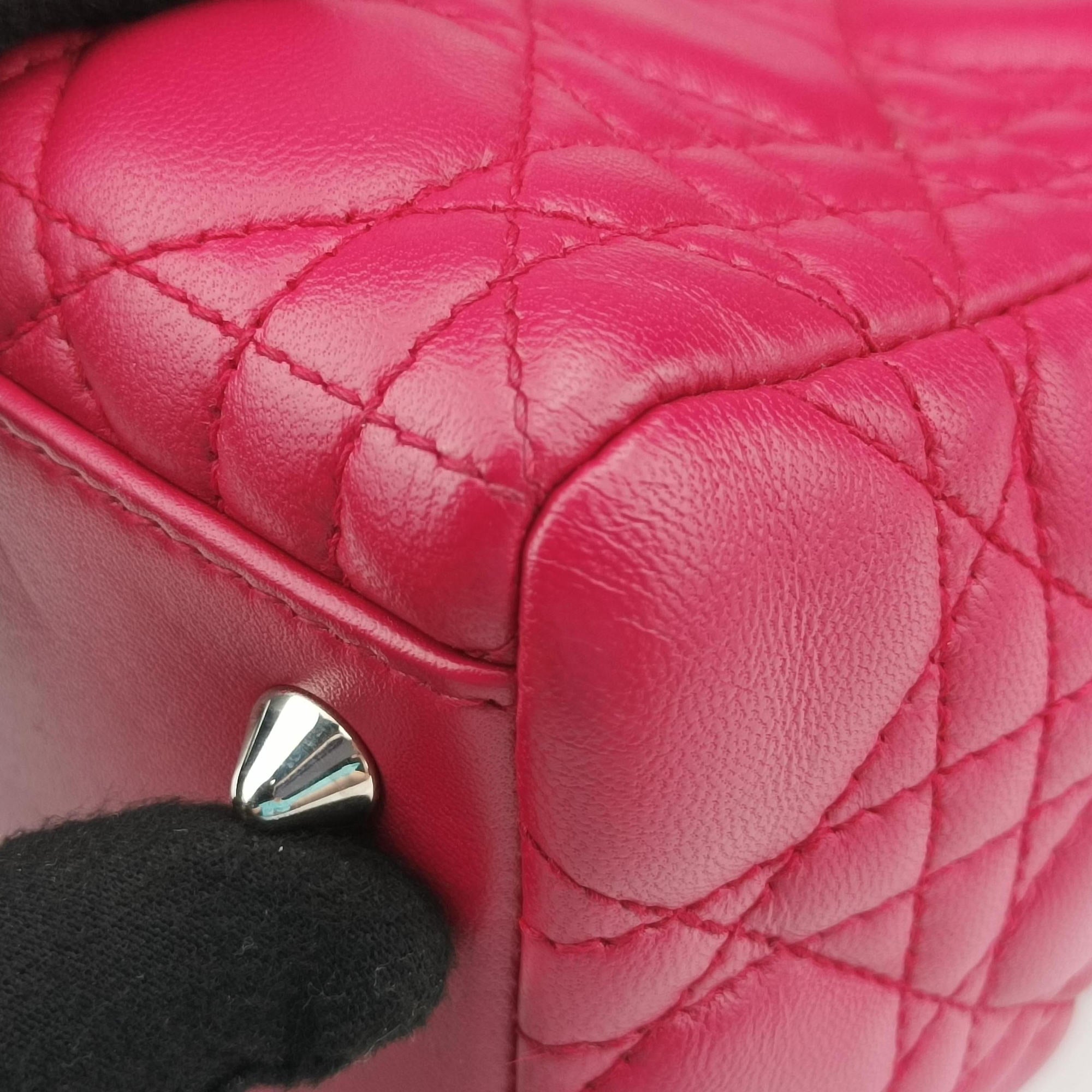 Lady Dior Rose lambskin 01-BN-0191レディディオール ローズ レッド ラムスキン 01-BN-0191