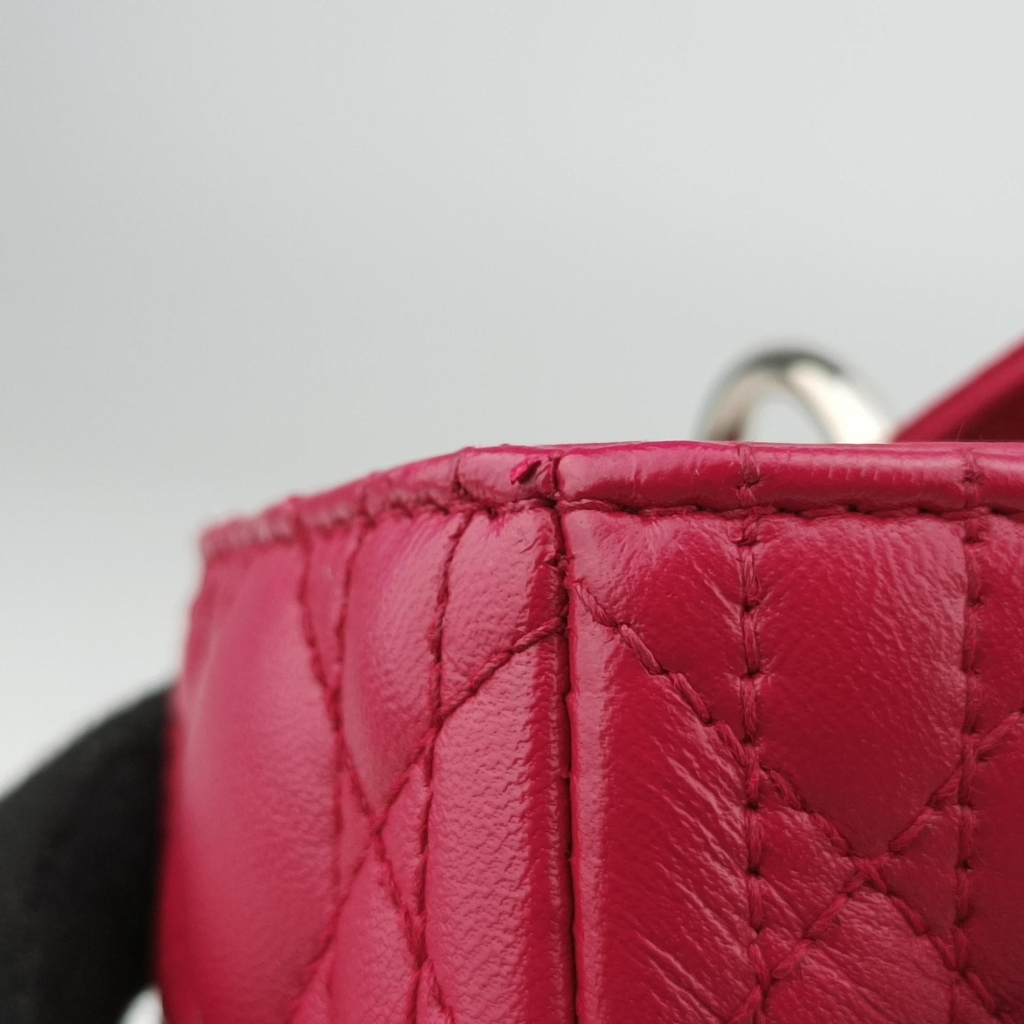 Lady Dior Rose lambskin 01-BN-0191レディディオール ローズ レッド ラムスキン 01-BN-0191