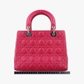 Lady Dior Rose lambskin 01-BN-0191レディディオール ローズ レッド ラムスキン 01-BN-0191