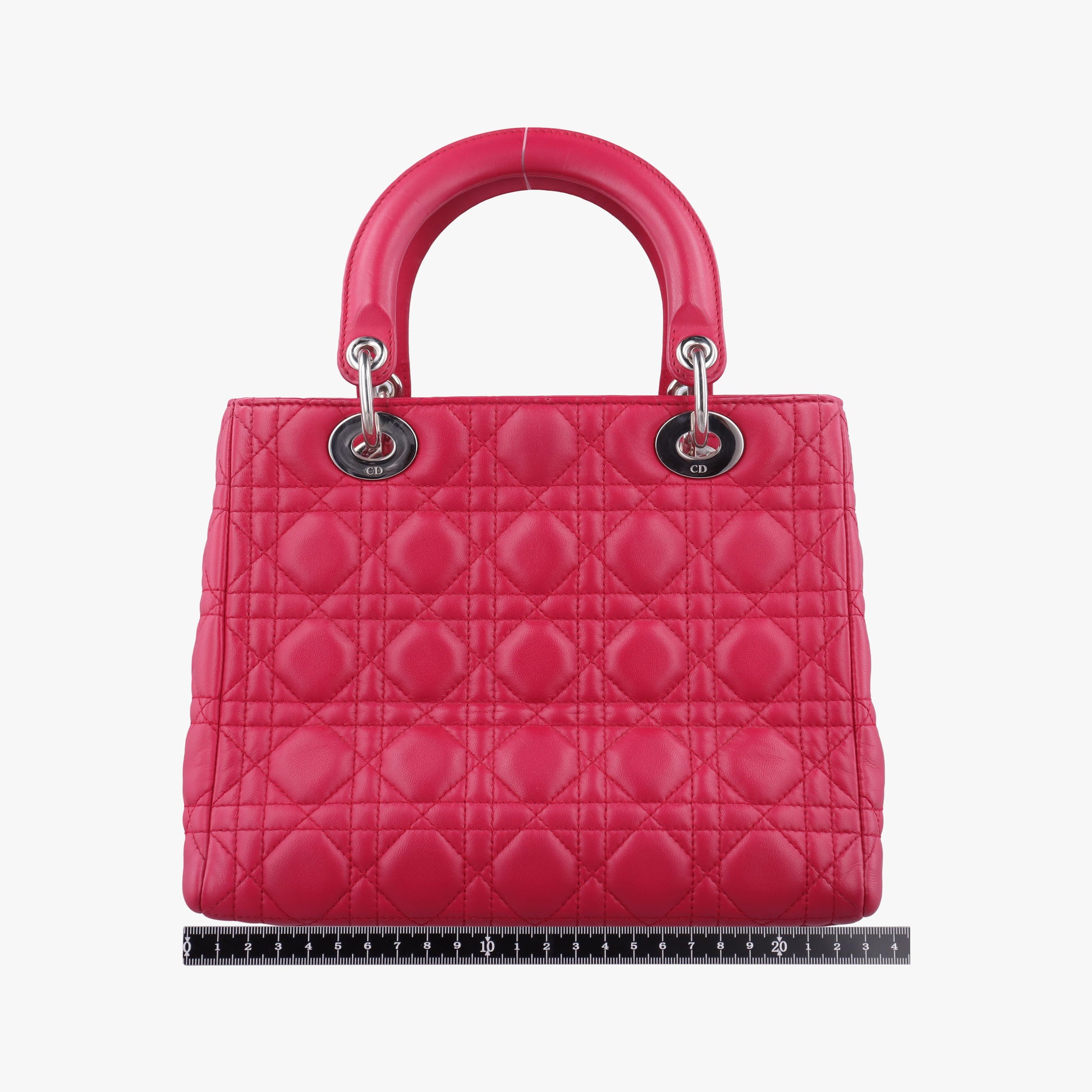 Lady Dior Rose lambskin 01-BN-0191レディディオール ローズ レッド ラムスキン 01-BN-0191