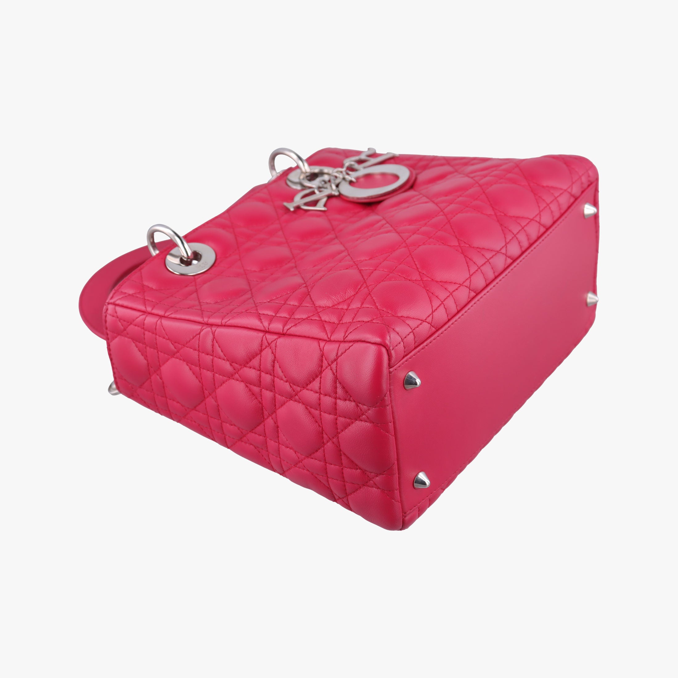 Lady Dior Rose lambskin 01-BN-0191レディディオール ローズ レッド ラムスキン 01-BN-0191