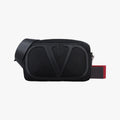 VLogo Black Nylon × Calfskin Leather Vロゴ ブラック ナイロン × カーフレザー 