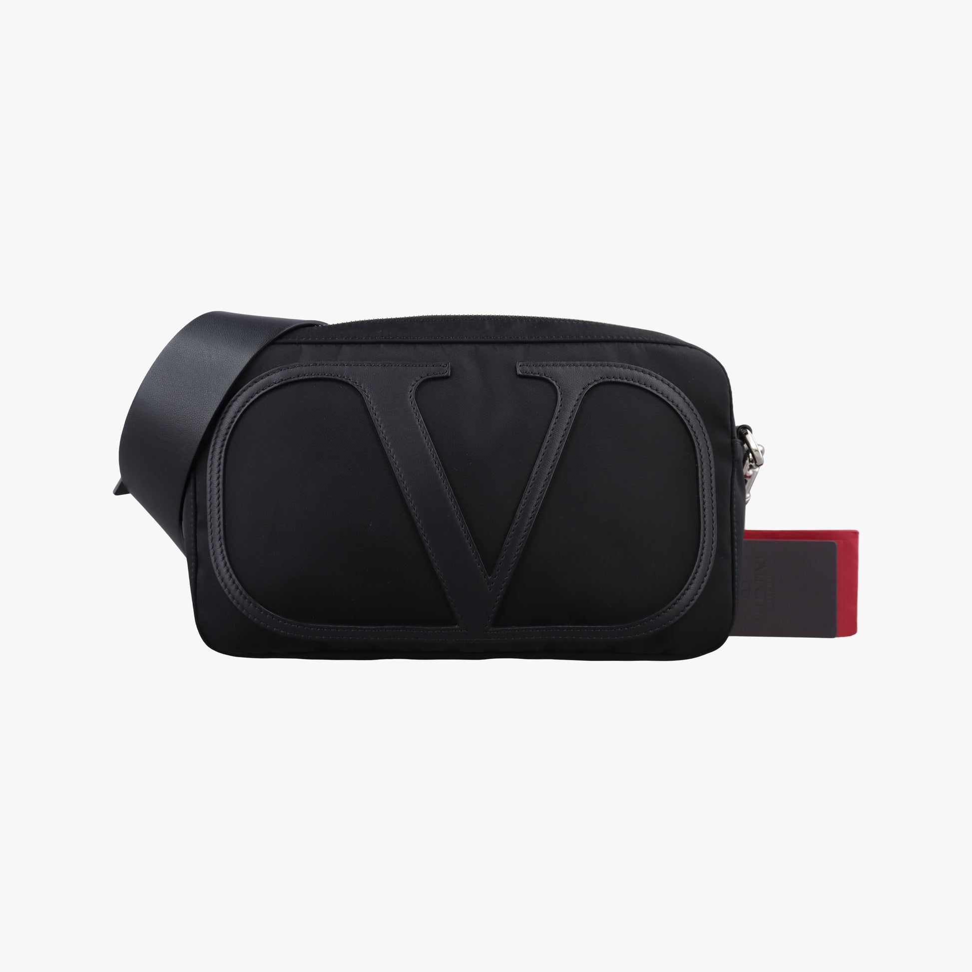 VLogo Black Nylon × Calfskin Leather Vロゴ ブラック ナイロン × カーフレザー 