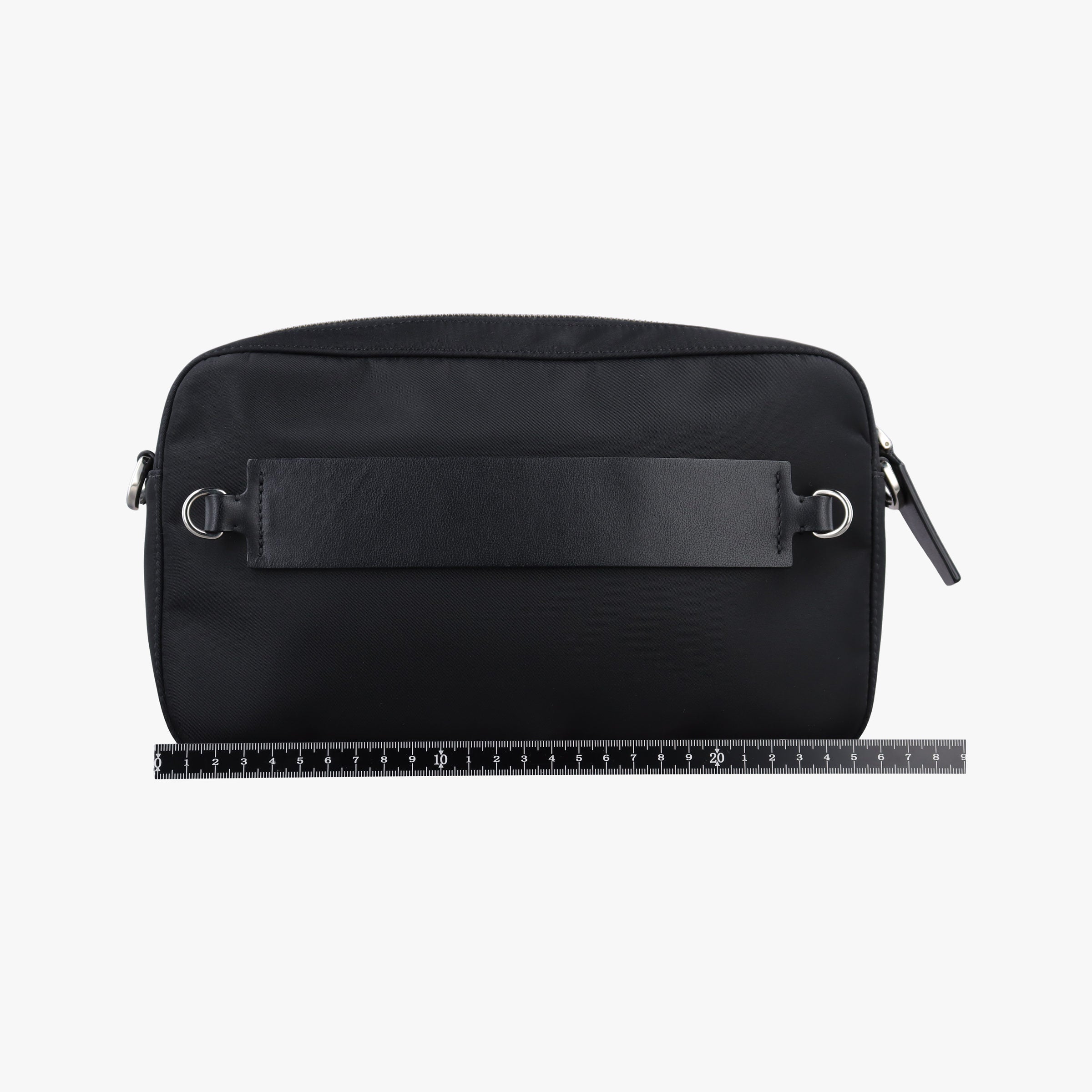 VLogo Black Nylon × Calfskin Leather Vロゴ ブラック ナイロン × カーフレザー 